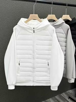 Veste tendance en coton pour homme: Style Hong Kong Automne/Hiver 2025 – Design à capuche ample, polyvalent et décontracté