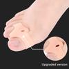 2Pcs Silicone Gel Double Ring Thumb Corrector Bunion Foot Toe  Protector Separator Finger Straightener Adjuster