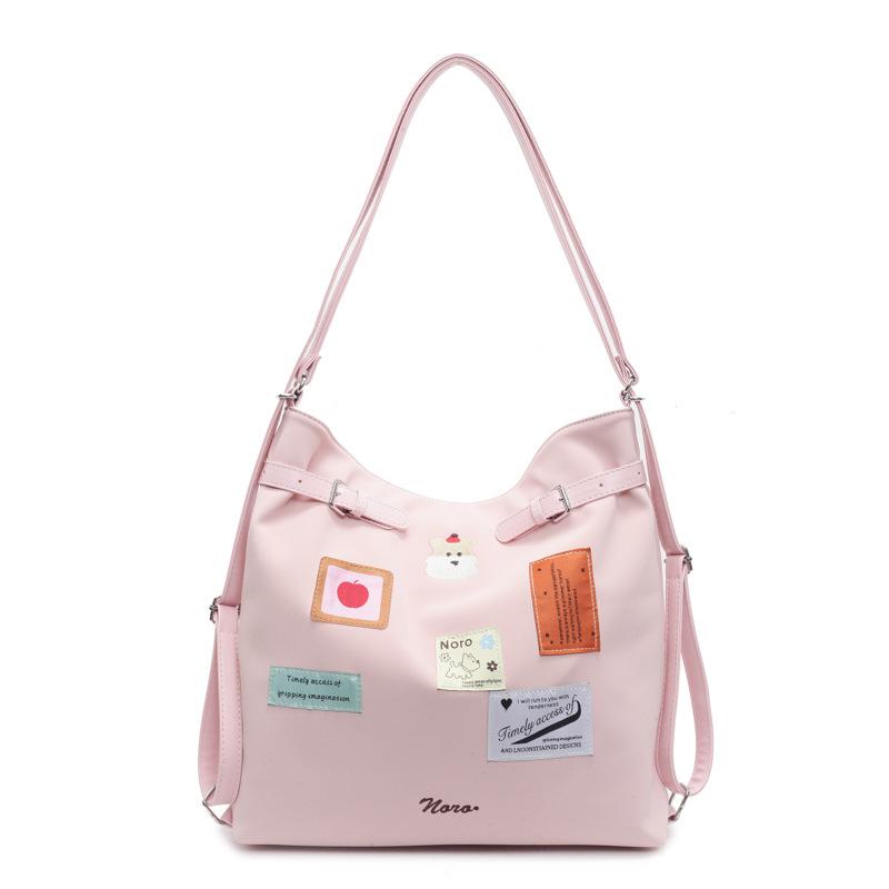 Vintage Casual Backpack Women'S Spring Fashion College Style Student Bag Commuter Oblique Straddle Women'S Tote Bag