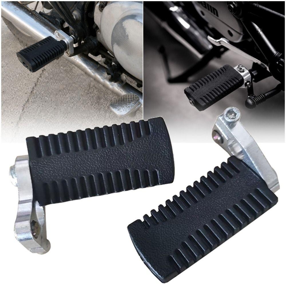 1 Pair Non-slip Motorcycle Pedals Black Motorcycle Modification Parts Motorcycle Foot Rests  Kart