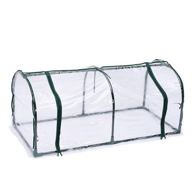Szklarnia dla roślin PVC Metalowy stelaż 1.2x0.6x0.5m Mini szklarnia dla ogrodu roślin doniczkowych