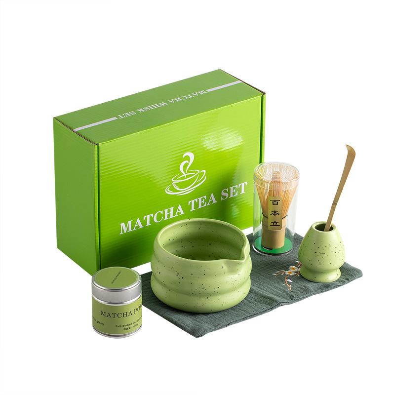 6pcs Matcha Green Tea Whisk Teaware Japanese Ceremony Bamboo Chasen Tea Tool Tea Brush Exquisite Matcha Kit for Teaset