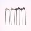 2Pcs Vintage Ancient Style  Flower U-Shaped Hairpin Temperament Bow Hair Sticks Fairy Retro Hair Accessories Girl Gifts