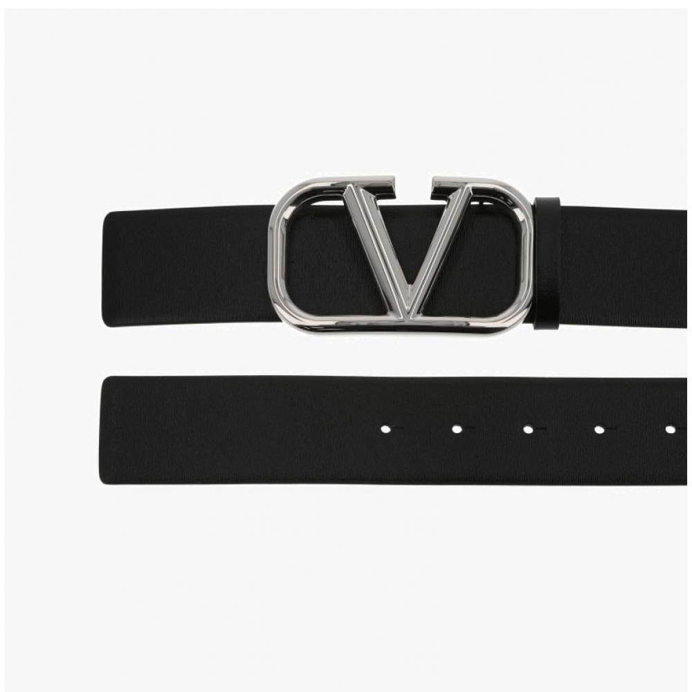 Valentino GaraVani V Logo silVer Belt 6y2t0q87 Snp 0no
