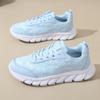 Women's Mesh Casual Shoes Summer New Lace Hollow Platform Sneakers Lightweight Breathable Flying Running Sport Shoes Zapatillas