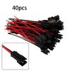 Black Connector SM Connector Male Replacement 2Pin 40pcs Accessories