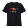 Womens Neurospicy Neuro Spicy Neurotypical Neurodiversity Adhd T Shirt Black Vintage Washed Fashion Breathable