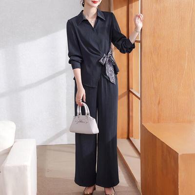 Xuexi Mom's Autumn Elegant Shirt & Pant Set