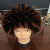 Faux Fox Fur Warm and Fashionable Fishing Mongolian Hat That Makes Your Face Look Smaller. Fur Hat Made of Leather.