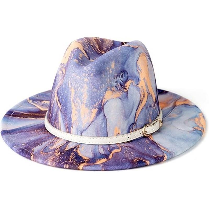 JYL TS DIY Цепочка Декор Шляпа Британская Федора Кепка Войлок Grapepurple_M(56-58cm） спартанский малиновый