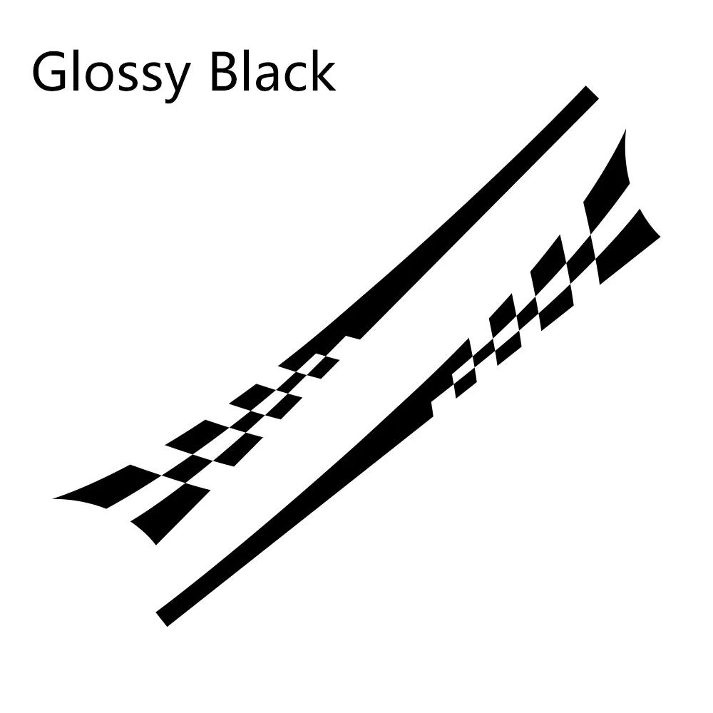 2PCS DIY Car Both Sides Body Stickers Stripes Auto Door Decals Automobiles Products Car Wrap Vinyl Film Car Accessories