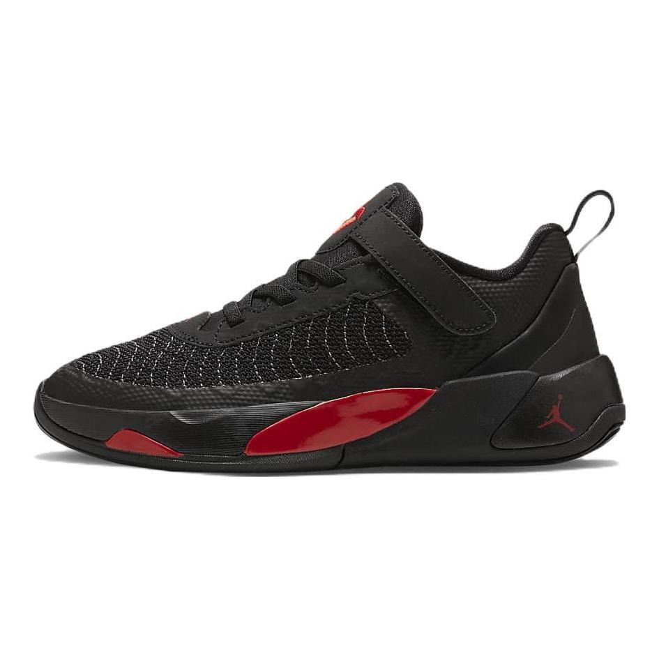 Air Jordan Luka 1 PS Bred Çocuk Spor Ayakkabı Siyah Üniversite Kırmızısı Koyu Gri DR6086-060