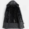 Whole Mink Liner, Mink Fur Integrated Men's Leather Leather Jacket, Fur Jacket Medium and Long Goatskin