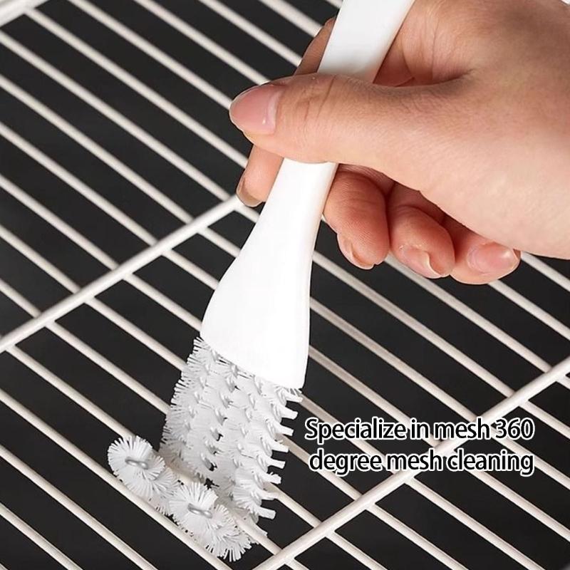 Bird Cage Bath Cleaning Brush Bird Droppings Remover Scrubber Tool Removes Stain From Stone Tires Plastic Handle