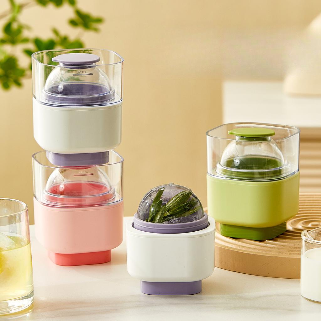 Silikon Runde Eisballform Presse DIY Whiskey Eisball für Küche Bar Gelee Cocktail Eiswürfelbereiter Rund Wiederverwendbare Eisform Werkzeuge