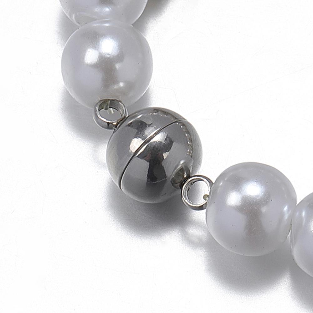 5sets Magnetic Stainless Steel Ball Shape Clasp Connector for Bracelet Necklace Jewelry Making DIY Gold Color End Converter