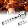 Trumpet Mouthpiece Silver Labor Saving Beginner Musical Instrument Accessories 7C(Silver )