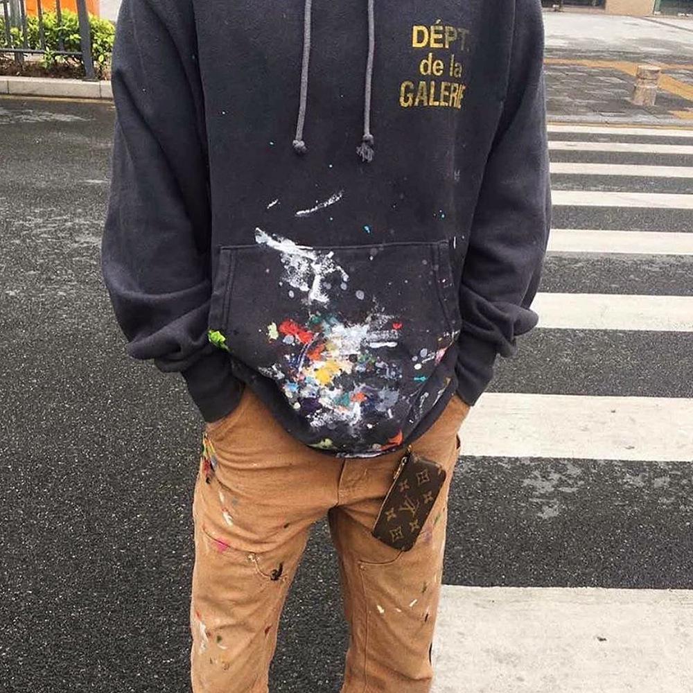 Gallery Dept Limited Edition Hand-Painted Splatter Hoodie - James Style