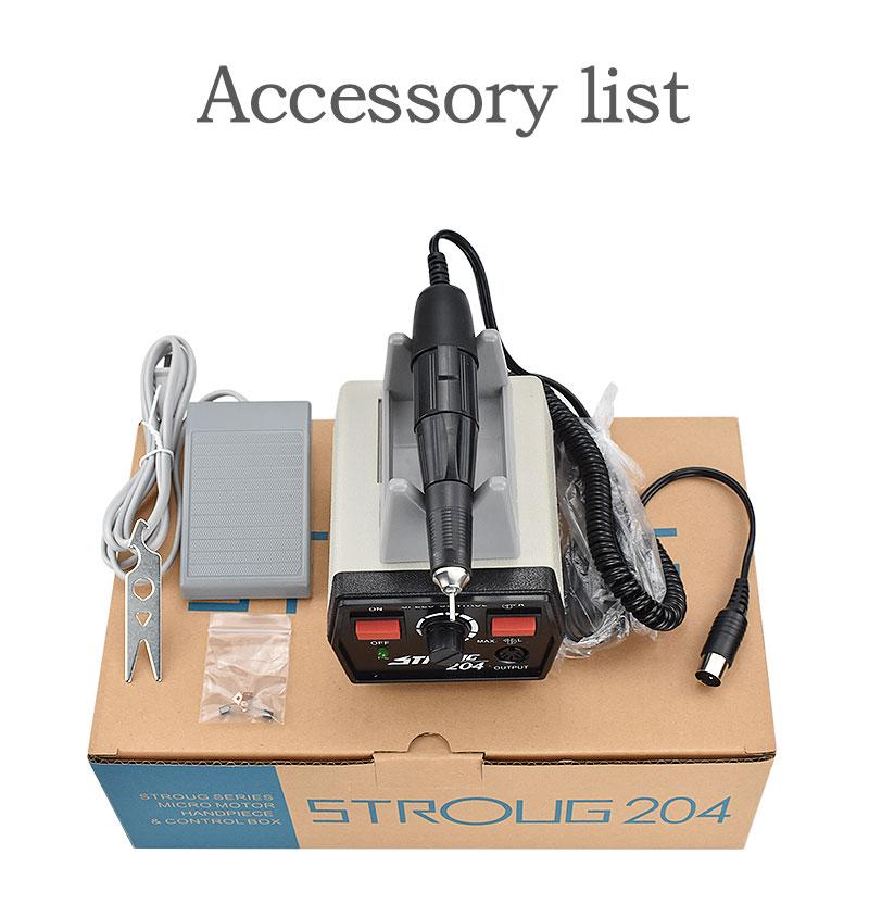 35000rpm Portable Dental Micromotor Dental Hand Grinder Stroug 204