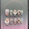 Angel Wings Glitter False Nail Tips 10PCS Per Bag Resin Material For Party Use