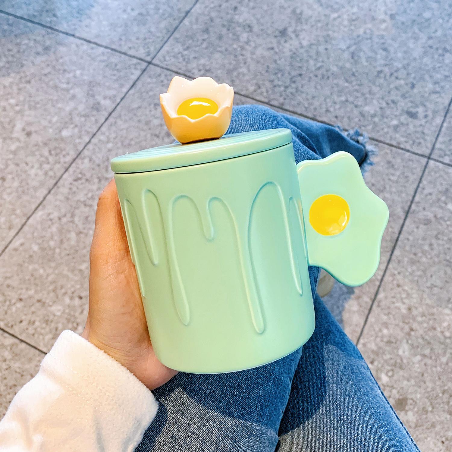 

Креативная керамическая чашка для девочек, высококачественная чашка для воды для дома, кружка для мальчиков и пар, чашка для завтрака, сувенир 301-400ml