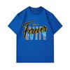 Men's 100% Cotton Crew Neck Short Sleeve T-Shirt, Born To Forever Win Slogan Printed Casual Comfortable Loose Fit Tee For Daily Outdoor Street Wear