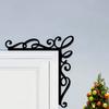 Vintage Forged Iron Wall Art with Scroll Patterns Durable Handcrafted Metal Decor for Home Christmas Gift