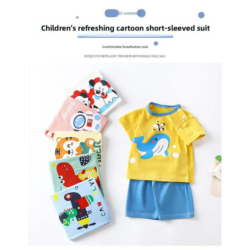 Kids Clothes Children's Sets Boys Girl T-shirt Shorts 2PCS Summer Cotton Short Sleeve Baby Children Clothing Toddler Suit