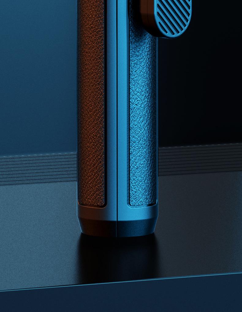 Stabilizzatore portatile P185: Quadripiede con fotocamera mobile in lega di alluminio e bastone per selfie Bluetooth con luce di riempimento