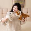 Plush Toy Tiger for Wildlife Fans Soft Standing Animal in Orange Black or White Black Stripe Variants Animal Admirer