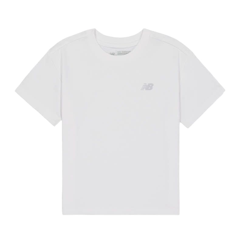 Детские футболки New Balance с круглым вырезом, тонкие 7EG2E163-WT 110