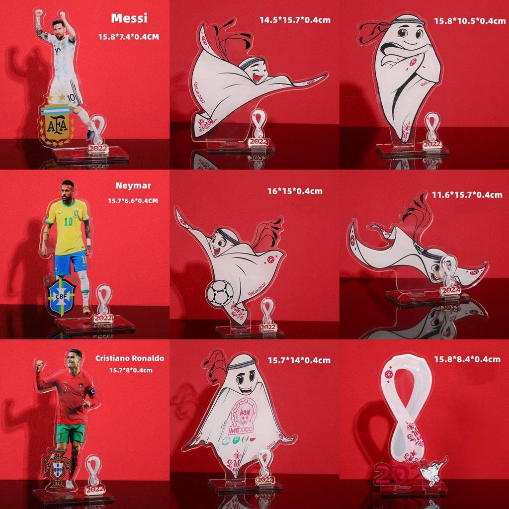 Mascot Football Star Logo Acrylic Decorated Handmade Toy Fans Collection Around
