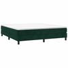 Exclusive House - Slatted Bed Base and Mattress Dark Green 180x200cm Velvet