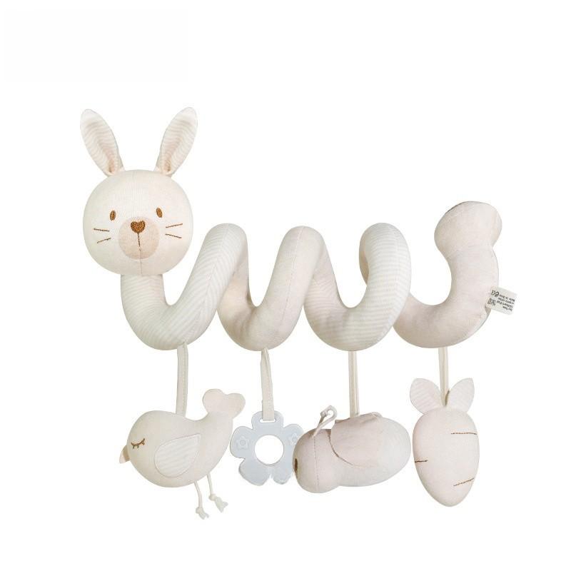 Baby Organic Cotton Bed Crib Mobile With Visual And Auditory Stimulation For Infant Development