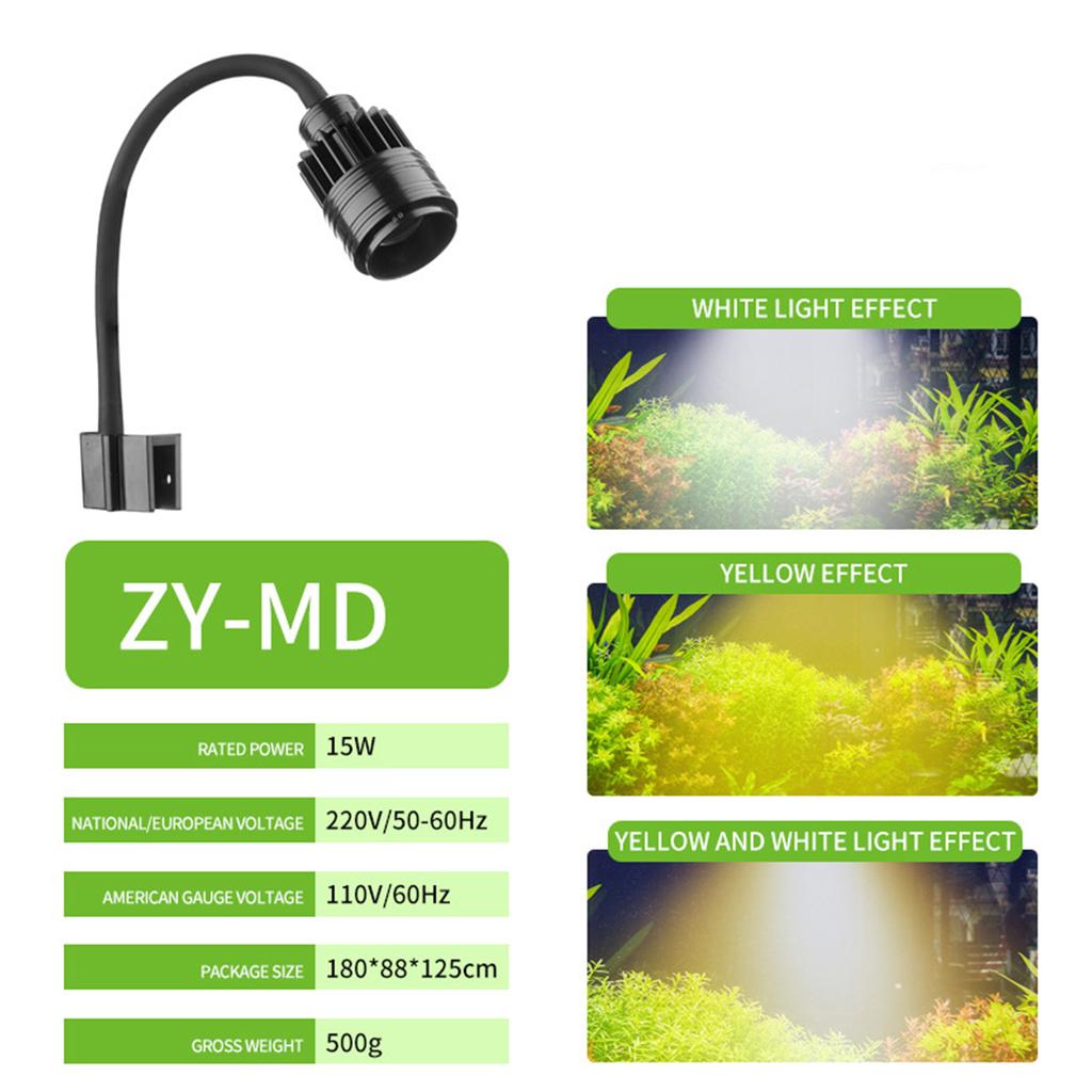 Dlouhotrvající LED osvětlení akvária Light Grow Light Osvětlení akváriových rostlin Otočné klipsové lampy pro akvária