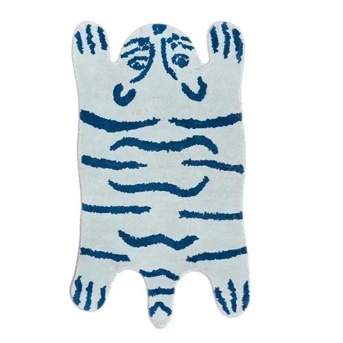 Cartoon Leopard Carpet For Cooling And Warmth, Home Decoration, Bedroom Plush Floor Mat, Living Room Rest Area Floor Mat