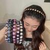 Non-slip Rhinestone Women Girls Headbands Solid Wave Hairbands Bezel Fashion Hair Hoop Ladies Boutique Hair Accessories
