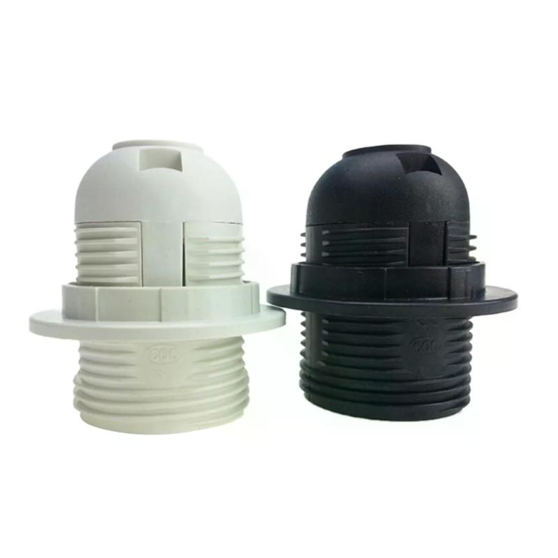 Liten Skruv E27 Ljuskälla Lamphållare Pendel Sockel Lampskärm Ring