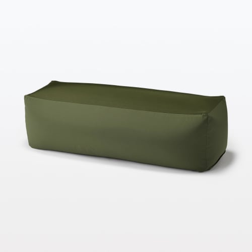 MUJI Body-fitting rectangular sofa cover Khaki Width 120 x Depth 38 x Height 38 cm Polyester plain weave 83435707