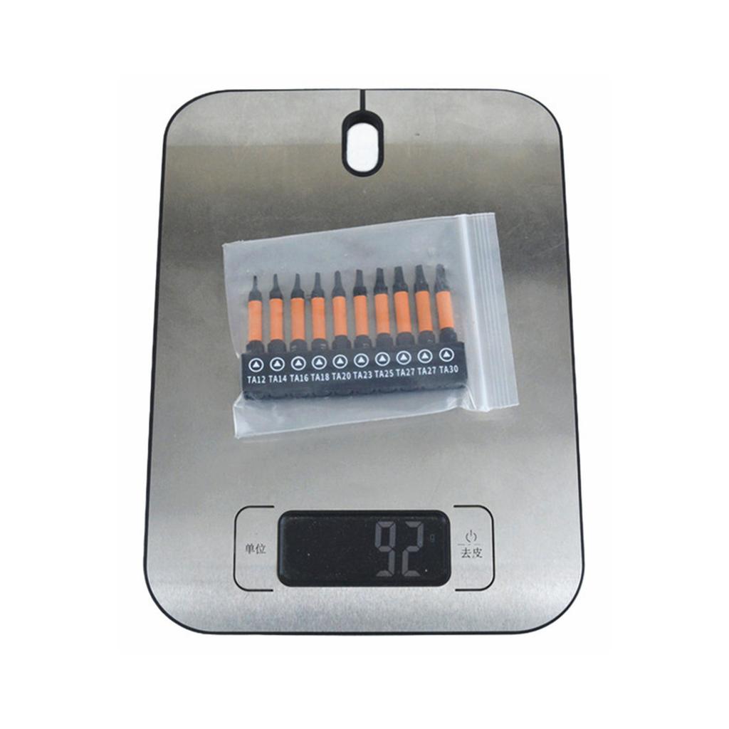 10 Stück Ergonomischer Schraubendreher Dreikantbit Rutschfestes Design für Präzises Arbeiten Geeignet für Vielfältige Anwendungen