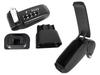 VW Touran 2003- armrest set BLACK ECO LEATHER + mounting kit