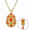Copper Egg Pendant Necklace Egg Shape Egg Charm Vintage Style Zodiac Necklace  Daily Wear