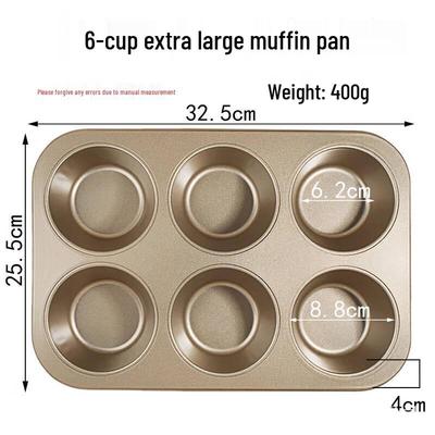 ZISIZ 6-Tassen Muffin-Backform