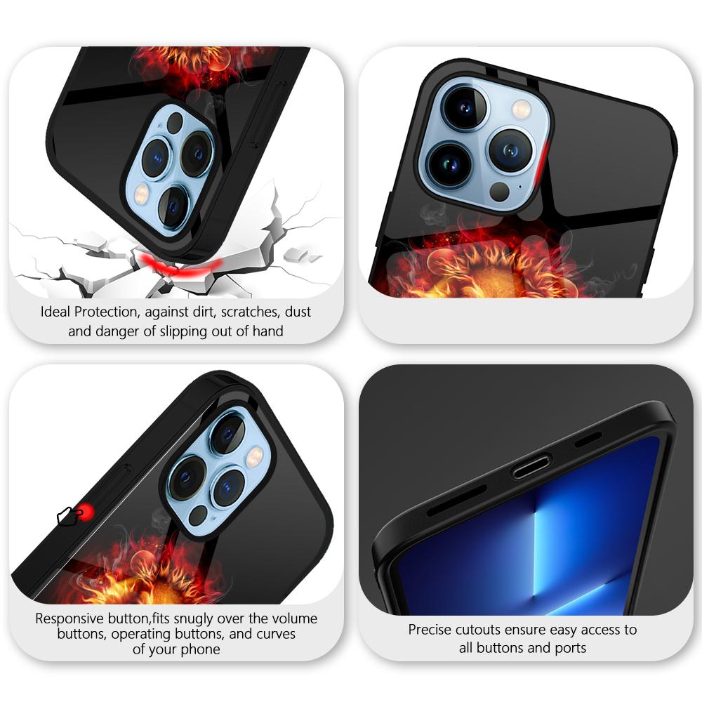 Etui na telefon Animal Lion na iPhone'a 14 13 11 12 Pro Max Mini Xs Xr X 7 8 6s Plus Se 2022 luksusowe szkło hartowane etui Coque Capa