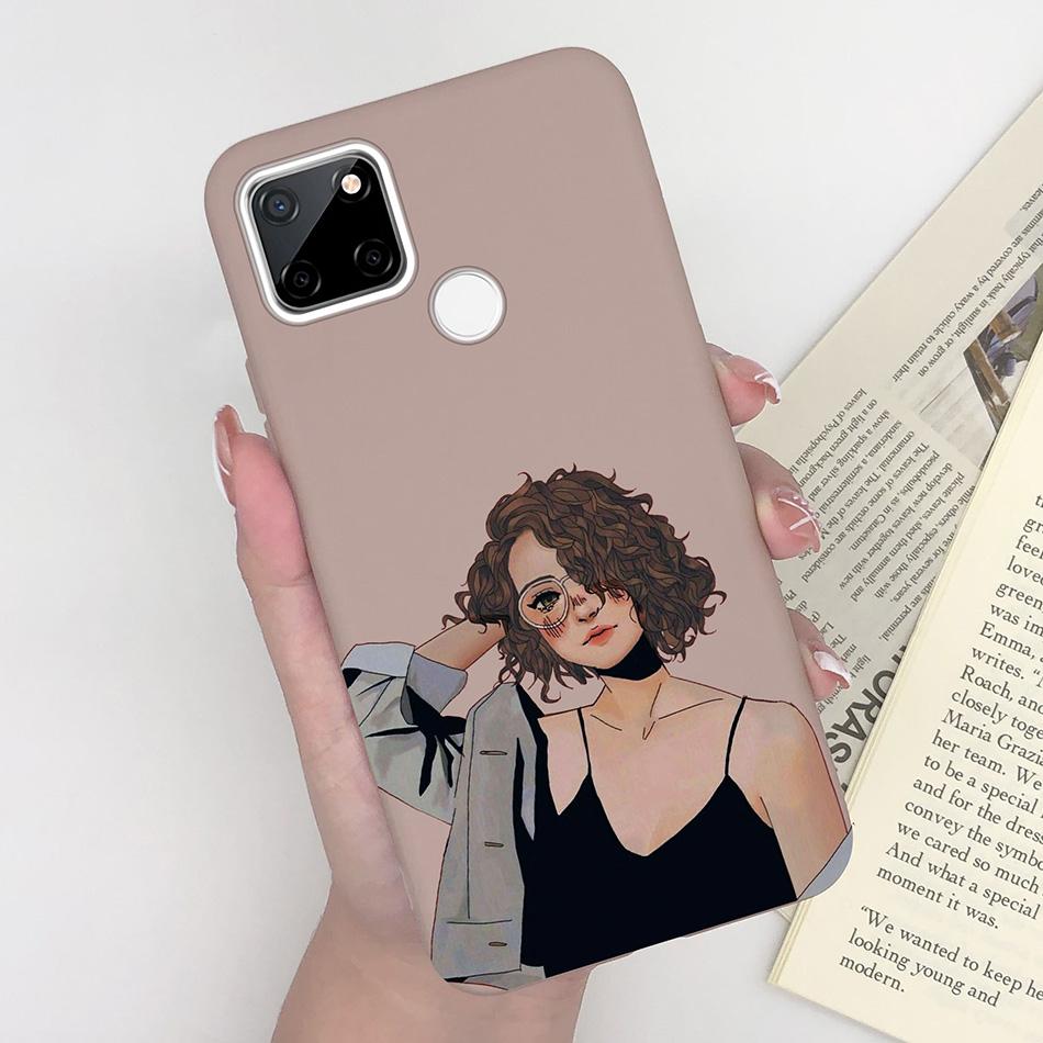 For OPPO Realme C25 C25S C25Y Case Cartoon Soft Silicone Matte Shockproof Phone Back Cover For Realme C 25 S Y Capa Funda Coque
