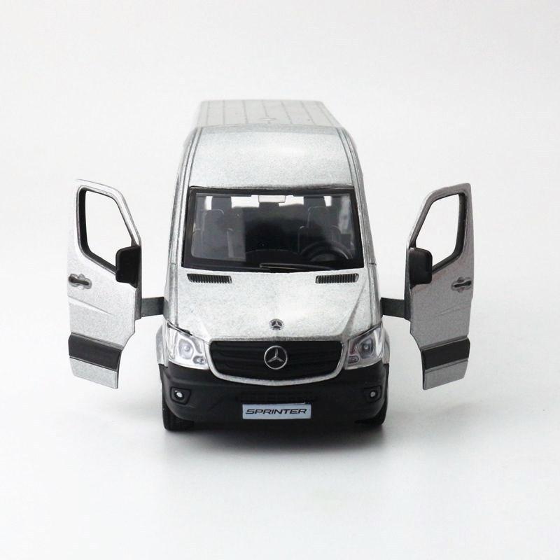 Sølvlegering Simulering Mercedes Benz Sprinter Næringskjøretøy Lekemodell