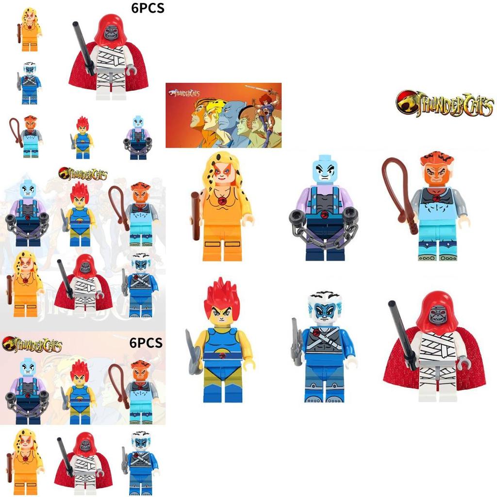 Interlocking Tiger Warrior Cat Thunder Cat Building Toy Abs Plastic 38 Pieces 4.5cm