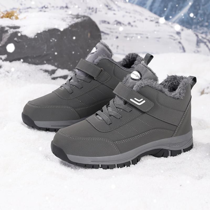 Hoge Kwaliteit Heren Thermische Waterdichte Winterlaarzen Antislip Pluche Gevoerd Sneeuwschoenen Sneakers Heren Koude Weer Katoenen Schoenen voor Heren