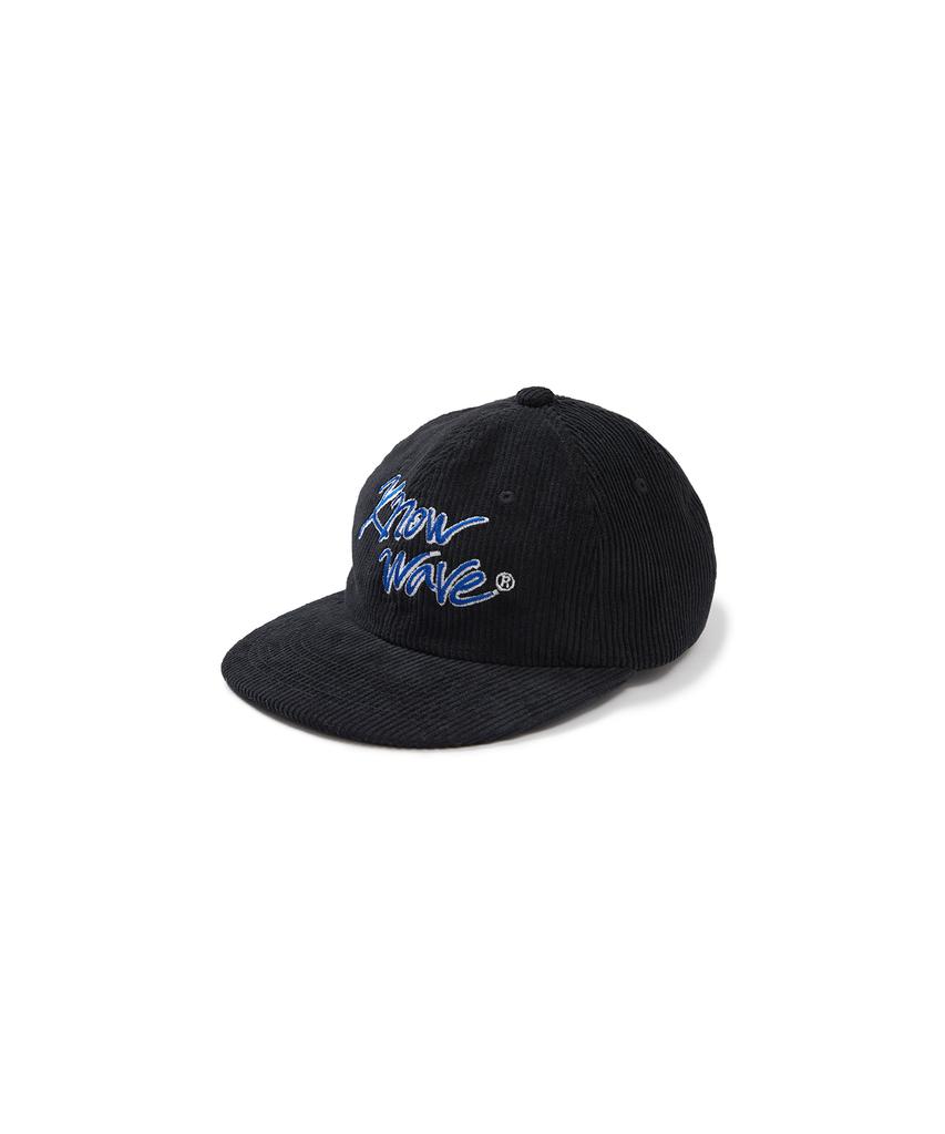 KNOW WAVE Calligraphy Corduroy Trucker Cap Kna004M(Black)