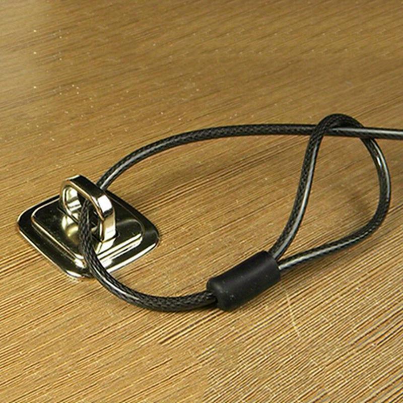 1pc Durable Notebook Anti Theft Portable Lock Hole Square Fixed Base For Laptop Notebook